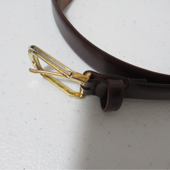 Christian Dior Vintage Split Leather Brown Belt - Picture 4 of 17